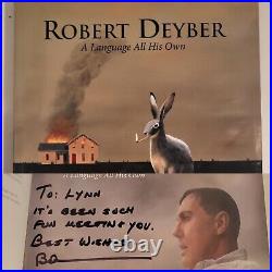 (2008) Robert Deyber (signed) A Language All His Own (Stated 1st Ed) (HCDJ)