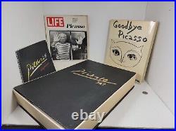 Pablo Picasso 347 1970 Hardcover 2 volumes worn slipcase PRINTS MINT Frameable