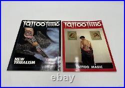 Tattoo Time New Tribalism + Tattoo Music Lot of 2 Paperback Books DE Hardy RARE